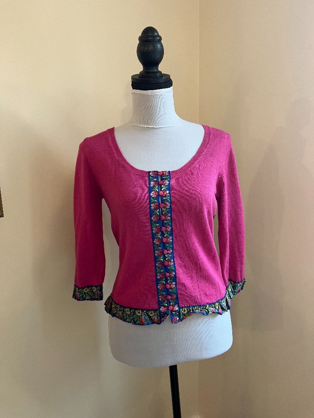 Vinatge Betsey Johnson Cardigan, Size Medium